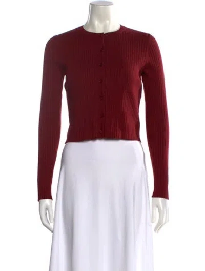 Pre-owned Reformation Crew Neck Sweater In Red
