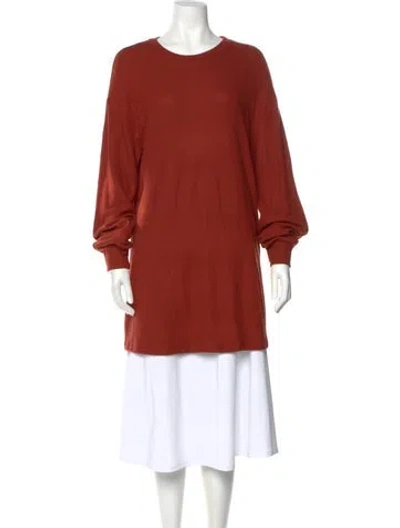 Pre-owned Reformation Crew Neck Sweater In Red