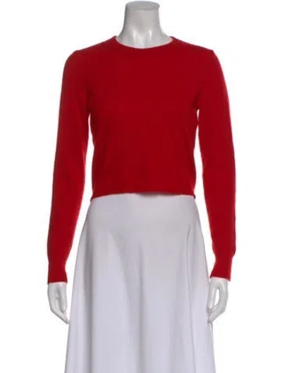 Pre-owned Reformation Crew Neck Sweater In Red