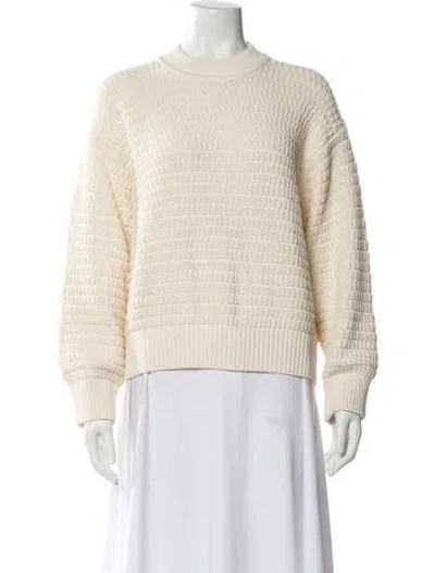 Pre-owned Reformation Crew Neck Sweater W/ Tags In White