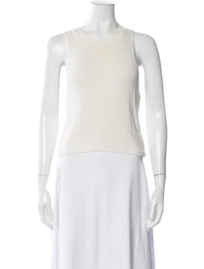 Pre-owned Reformation Crew Neck Sweater In White