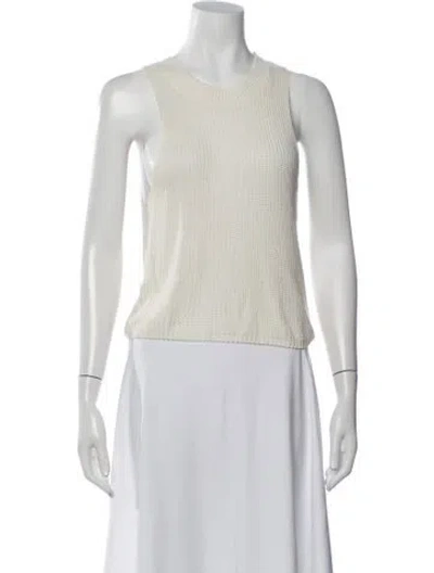 Pre-owned Reformation Crew Neck Sweater In White