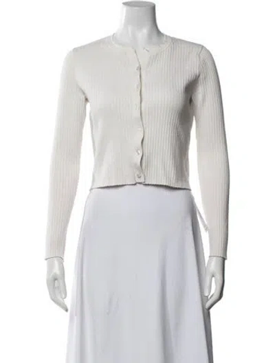 Pre-owned Reformation Crew Neck Sweater In White