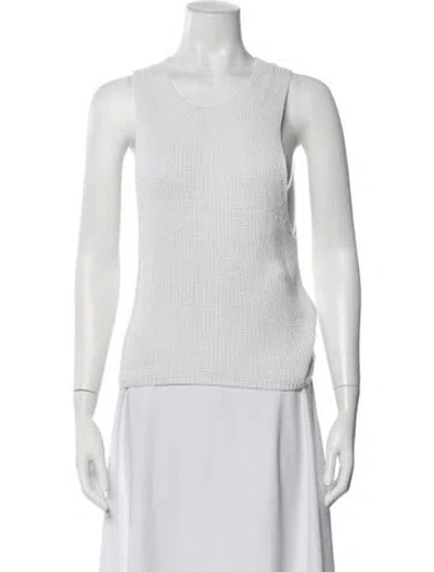 Pre-owned Reformation Crew Neck Sweater In White