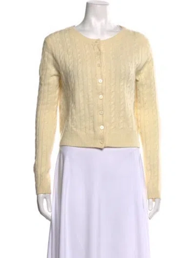 Pre-owned Reformation Crew Neck Sweater In Yellow