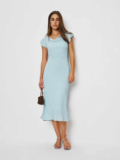 Reformation Crosby Dress In Blue
