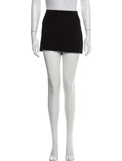Pre-owned Reformation Cutout Accent Mini Skirt In Black