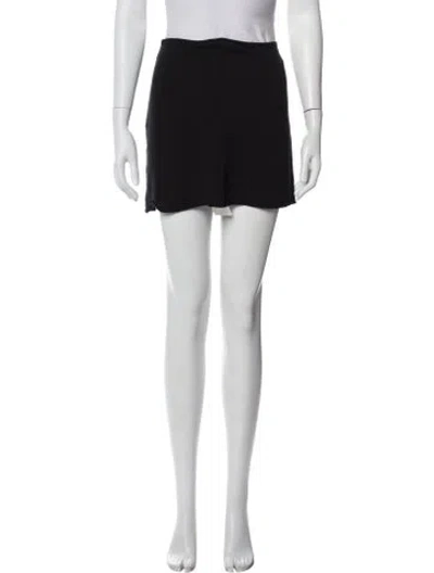Pre-owned Reformation Cutout Accent Mini Skirt In Black
