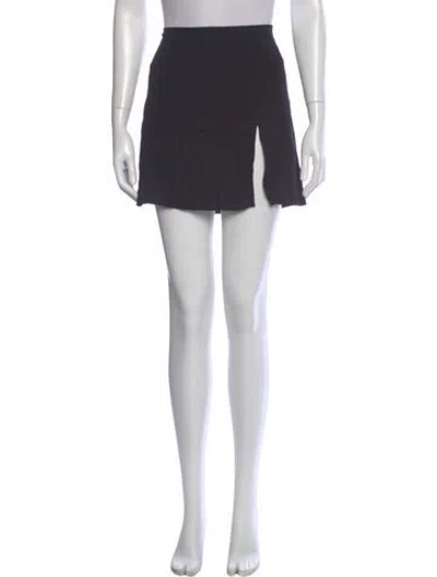Pre-owned Reformation Cutout Accent Mini Skirt In Gray
