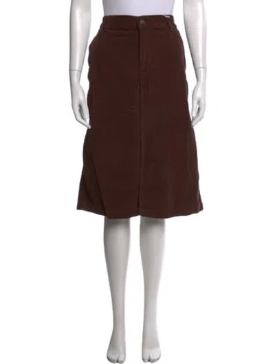 Pre-owned Reformation Cutout Accent Mini Skirt W/ Tags In Brown