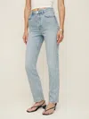 Reformation Charlee Low Rise Straight Leg Jeans In Cloquet