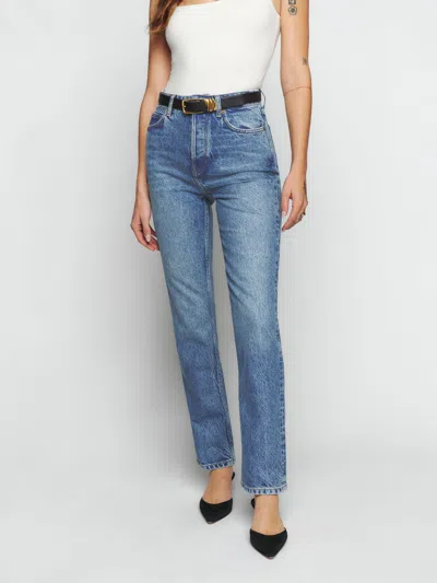 Reformation Cynthia High Rise Straight Jeans In Colorado