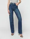 Reformation Cynthia High Rise Straight Jeans In Lanier