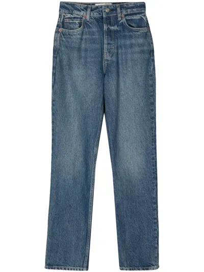 Reformation Cynthia High-rise Straight-leg Jeans In Hemlock