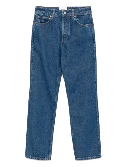 Reformation Cynthia Straight Jeans In Blue