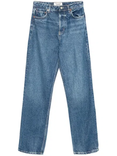 Reformation Cynthia Straight-leg Jeans In Blue