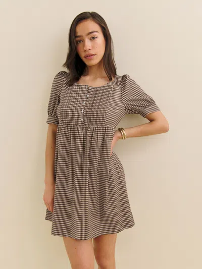Reformation Cypress Dress In Marron