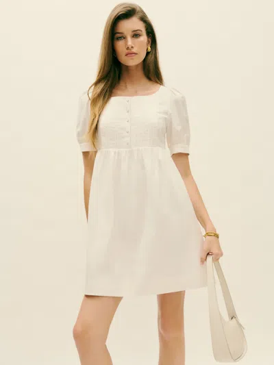 Reformation Cypress Dress In White
