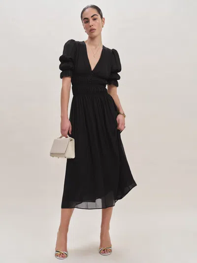 Reformation Cyrus Dress In Noir