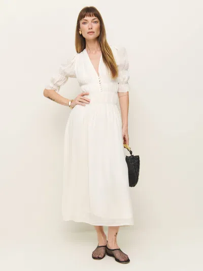 Reformation Cyrus Dress In White