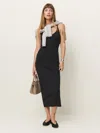 Reformation Lisette Dress In Black