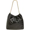 Reformation Dahlia Leather Tote In Orange