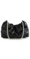 Reformation Dahlia Shoulder Bag Black Leather In Black