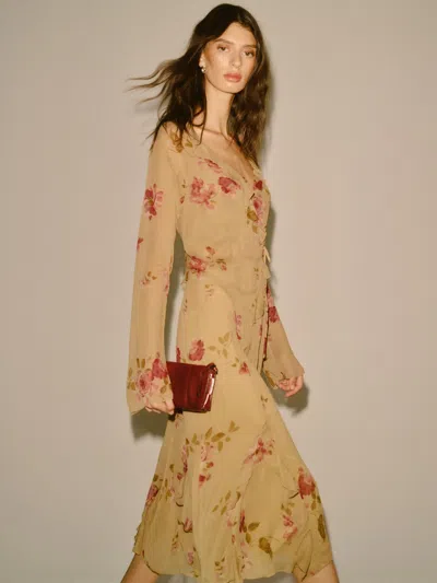 Reformation Dahlia Two Piece Natural 0 In Brown