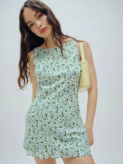 Reformation Dale Dress In Vert