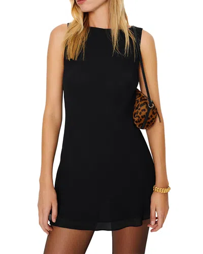 Reformation Dale Mini Dress In Black