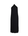 Reformation Damaris Dress In Black And Ivory Viscose In Black