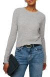 Reformation Dana Crewneck Cashmere Sweater In Foggy