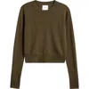 Reformation Dana Recycled Cashmere Blend Sweater In Pine Tree