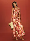 Reformation Daniela Silk Dress In Transparent