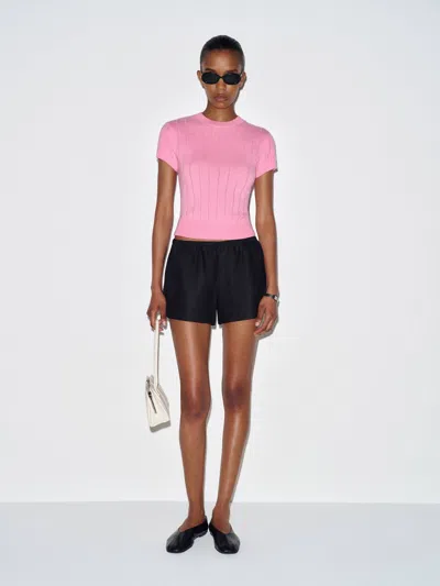 Reformation Darcy Cashmere T-shirt Pink Xs