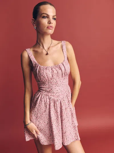 Reformation Daria Linen Dress In Rosin