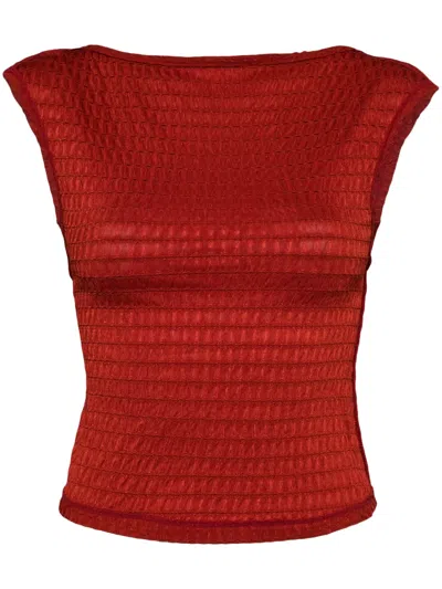 Reformation Darra Top In Red