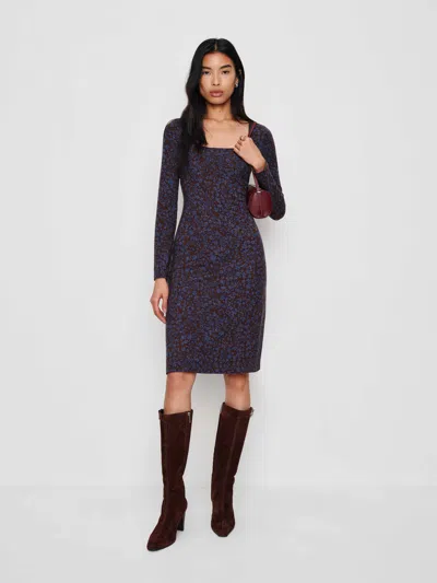 Reformation Davi Knit Dress In Purple