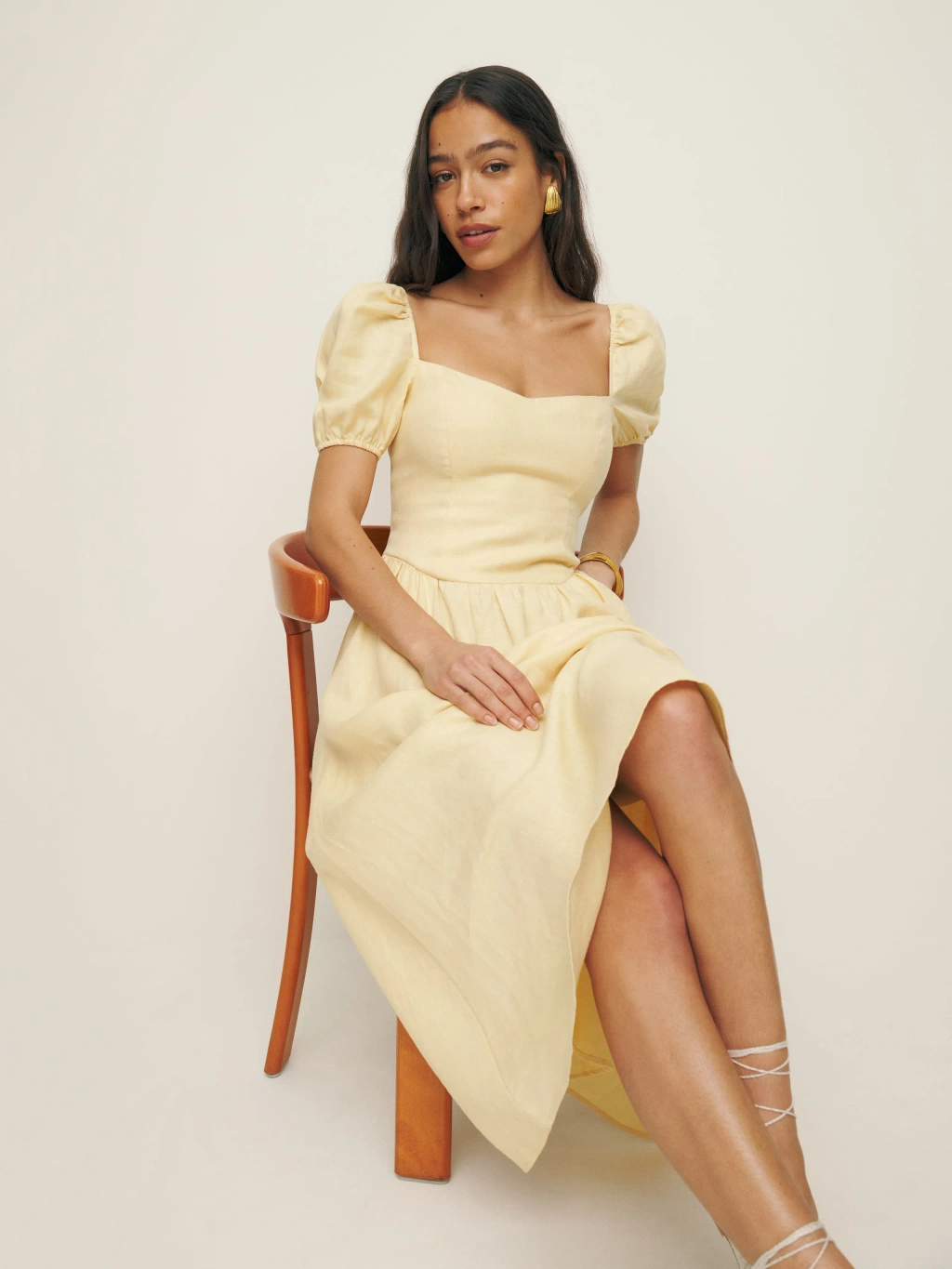 sleeveless black linen dress Montserrat Mini Dress
