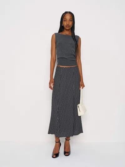 Reformation Delancy Skirt In Black
