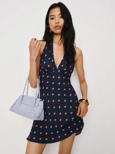 Reformation Delanie Dress In Blue