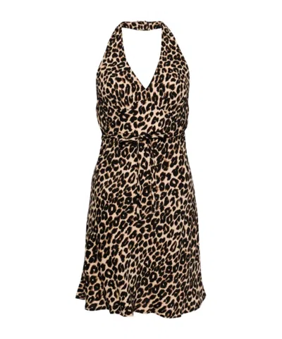 Reformation Delanie Dress In Animal Print