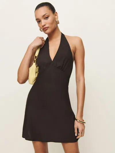 Reformation Delanie Dress In Mole