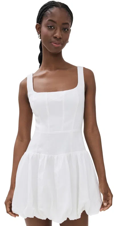 Reformation Delia Linen Dress White