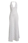 Reformation Delilah Linen Halter Maxi Dress