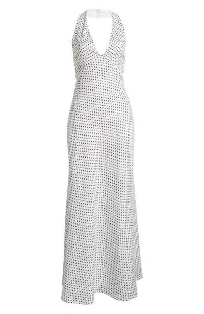 Reformation Delilah Linen Halter Maxi Dress