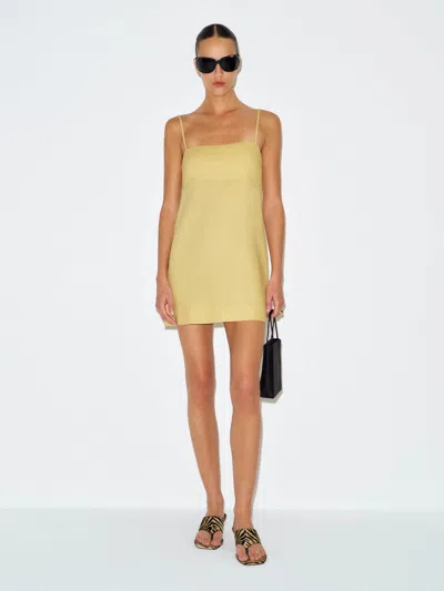 Reformation Demi Linen Dress Yellow 12