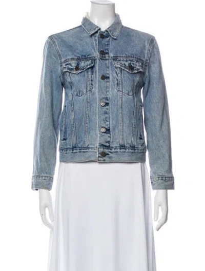 Pre-owned Reformation Denim Jacket In Blue