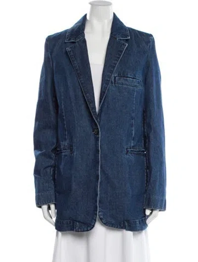Pre-owned Reformation Denim Jacket In Blue