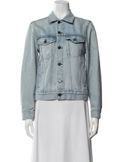 Pre-owned Reformation Denim Jacket In Blue